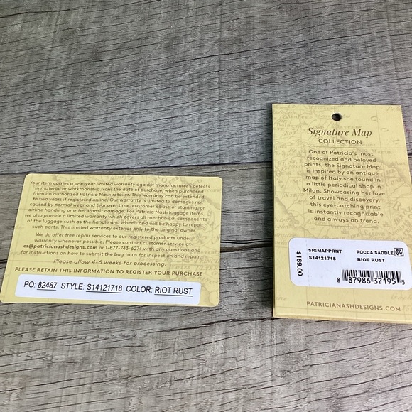 Patricia Nash Riot Rust Rocca Saddle Purse - Picture 10 of 10